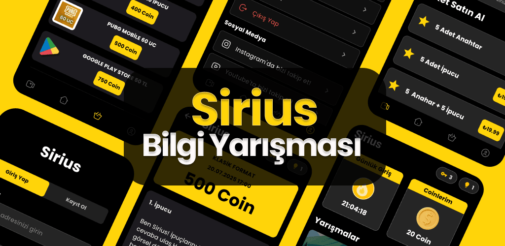 Sirius:Ödüllü Bilgi Yarışması kapak görseli